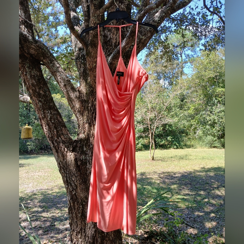 Laundry By Shelli Segal Backless Coral Dress